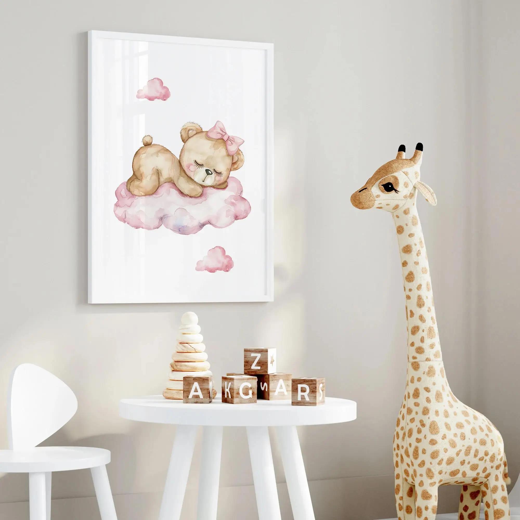 Pink Dream Bear Carousel Tent  - Personalized Name Box recension och pris