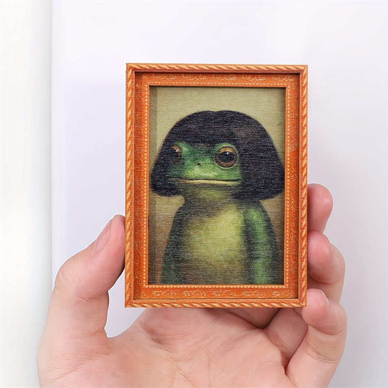 Mini Wooden Photo Frame Frog F - Engraved Wood Frame recension och pris